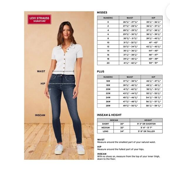 Levi Strauss Signature Modern Slim Boot Cut Dark Wash Jeans 2003 - Picture 4 of 5